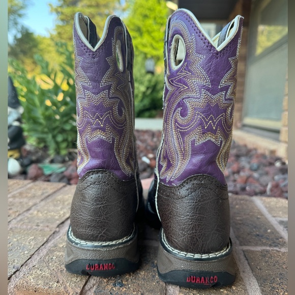 KIDS purple Durango boots size 13.5m - Picture 4 of 6